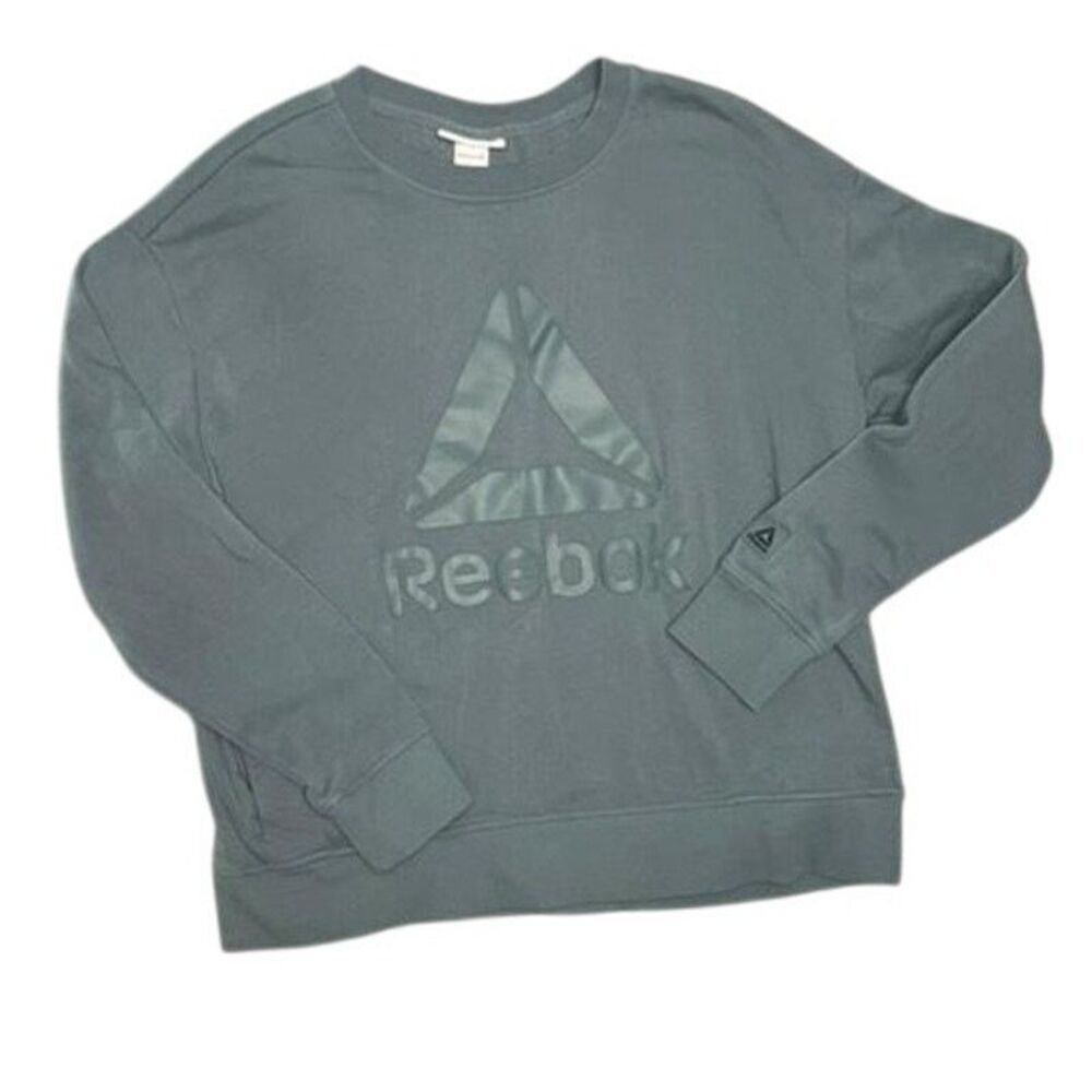 Reebok women Sz Large sweater sweatshirt green